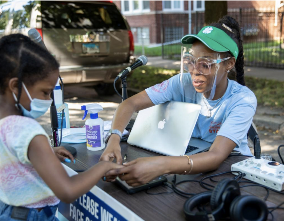 Photos from a mobile services event on July 24, 2020